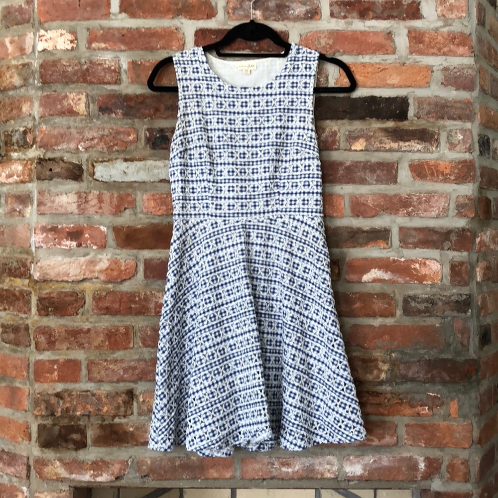 Blue picnic patterned dress!